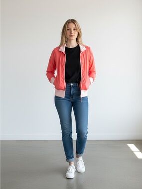 Lululemon Reversible Bomber Jacket - 1st Release - Pink & Coral